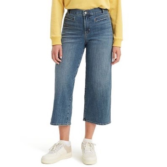 Levis Classic Wide Leg Crop NWT Size 8/29 - Picture 1 of 13